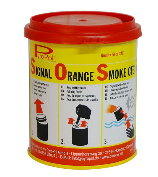 Rauchkörper CF3, orange, 3 Min., Reisszündung