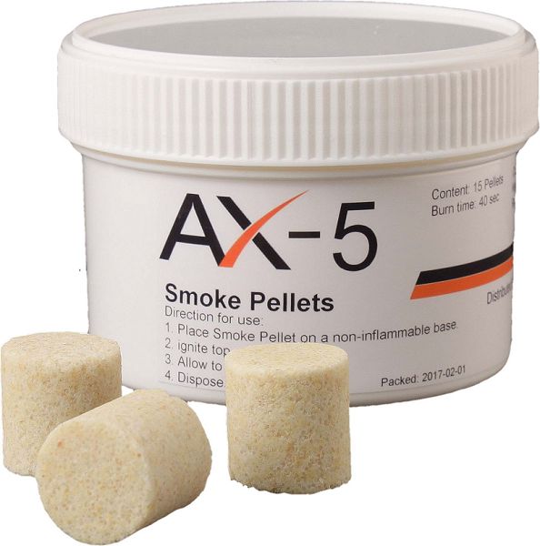 AX-5 Rauch-Pellets weiß 15 Stück, 40 s